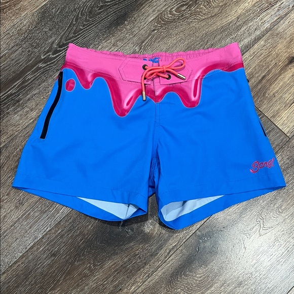 BANG! Miami “You Melt Me” Flex Beach Shorts Resort Swim Trunks - Picture 3 of 7